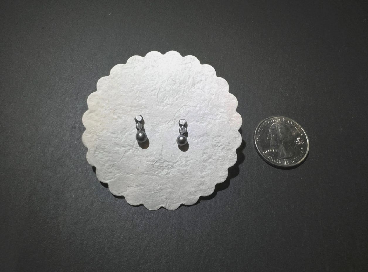minimalist stud earrings